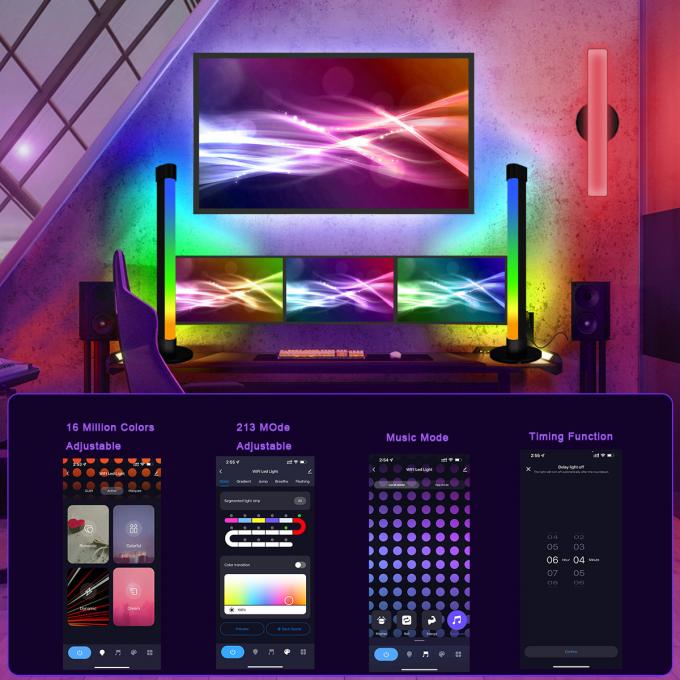 Light Desktop Desktop Ambience Colorful Atmosphere Lights ODM Adjustable Brightness