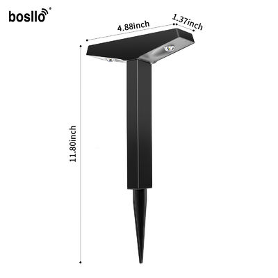 50 Lumens Solar Garden Lights Black and Eco-Friendly for Pathways