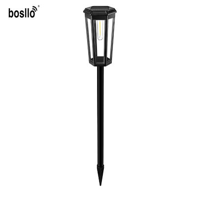 Solar Powered Outdoor Garden Lights in Black Waterproof and Sustainable Lighting Option