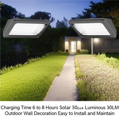Good price Charging Time 6 to 8 Hours Solar Wall Lamps with 30LM Luminous Flux Outdoor Wall Decoration Easy to Install and Maintain online